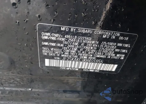 2019 Subaru Forester Sport z USA, uszkodzony, nr VIN JF2SKAKC3KH401855